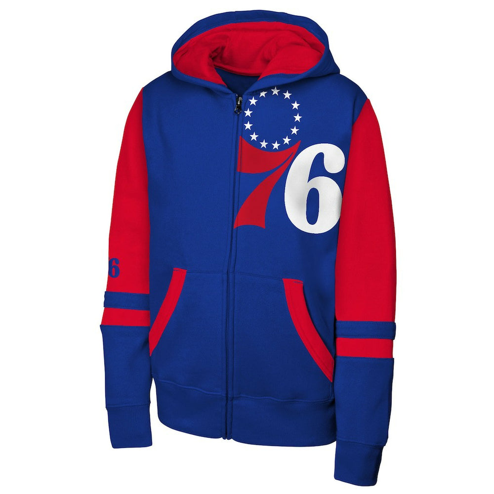 NBA Philadelphia 76ers Outerstuff Youth Straight to the League Full-Zip Hoodie