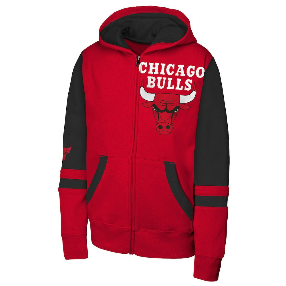 NBA Chicago Bulls Outerstuff Youth Straight to the League Full-Zip Hoodie