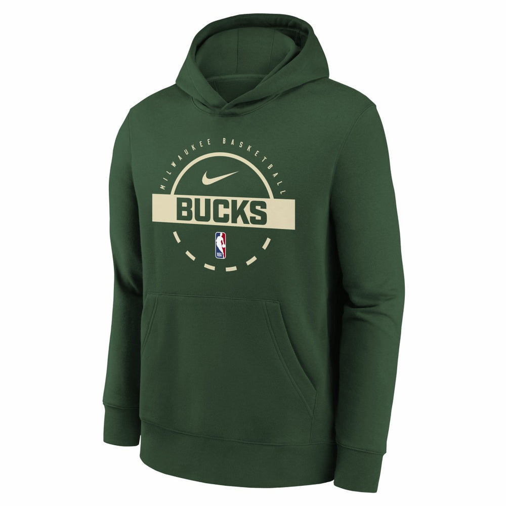 NBA Milwaukee Bucks Youth 2025/26 Club Fleece Practice Hoodie