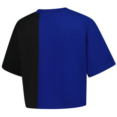MLB Chicago Cubs New Era Women's Upcycled Colorblocked Boxy Cropped T-Shirt