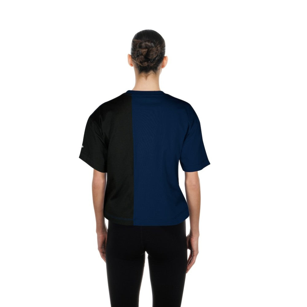 MLB Houston Astros New Era Women's Upcycled Colorblocked Boxy Cropped T-Shirt