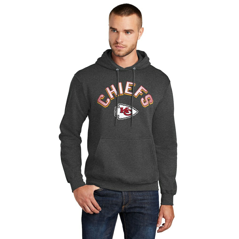 Starter Arch Over Logo Pullover Hoodie - Kansas City Chiefs