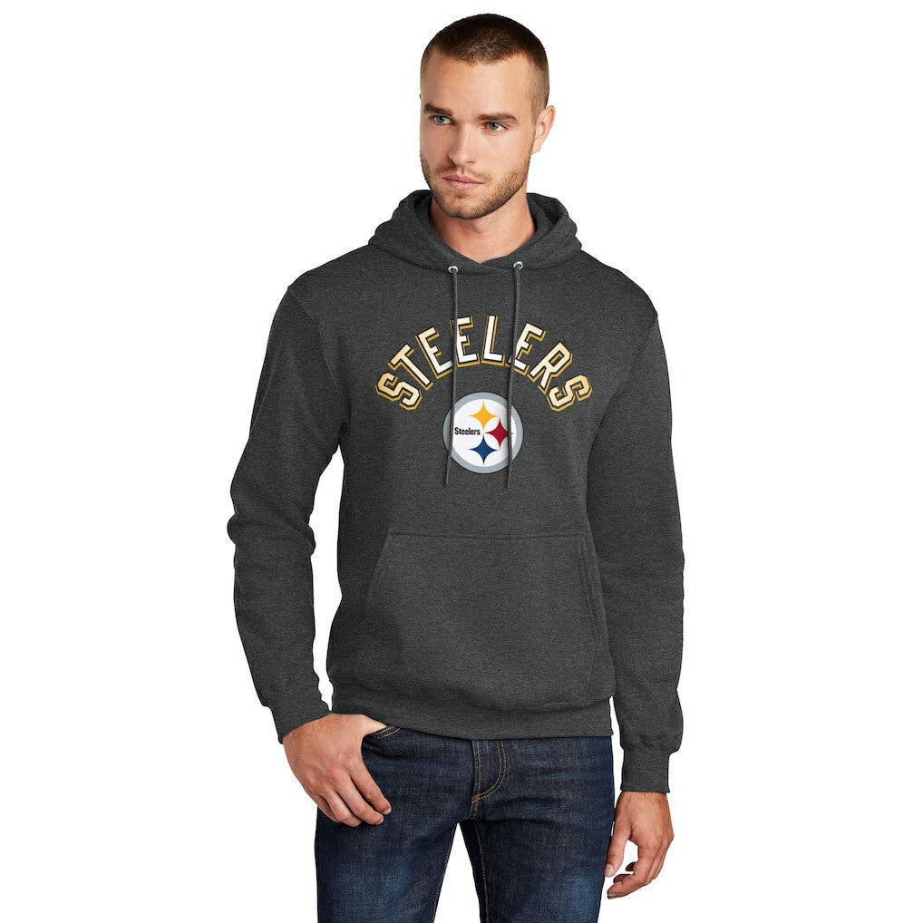 Starter Arch Over Logo Pullover Hoodie - Pittsburgh Steelers