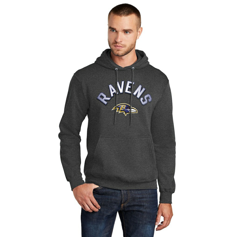 Starter Arch Over Logo Pullover Hoodie - Baltimore Ravens