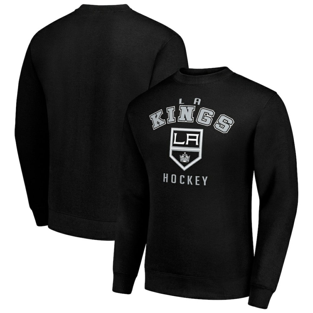 NHL Black Los Angeles Kings Men's Starter Team Logo Fleece Pullover Sweatshirt