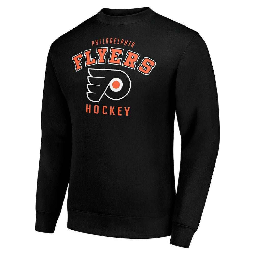 NHL Black Philadelphia Flyers Men's Starter Team Logo Fleece Pullover Sweatshirt