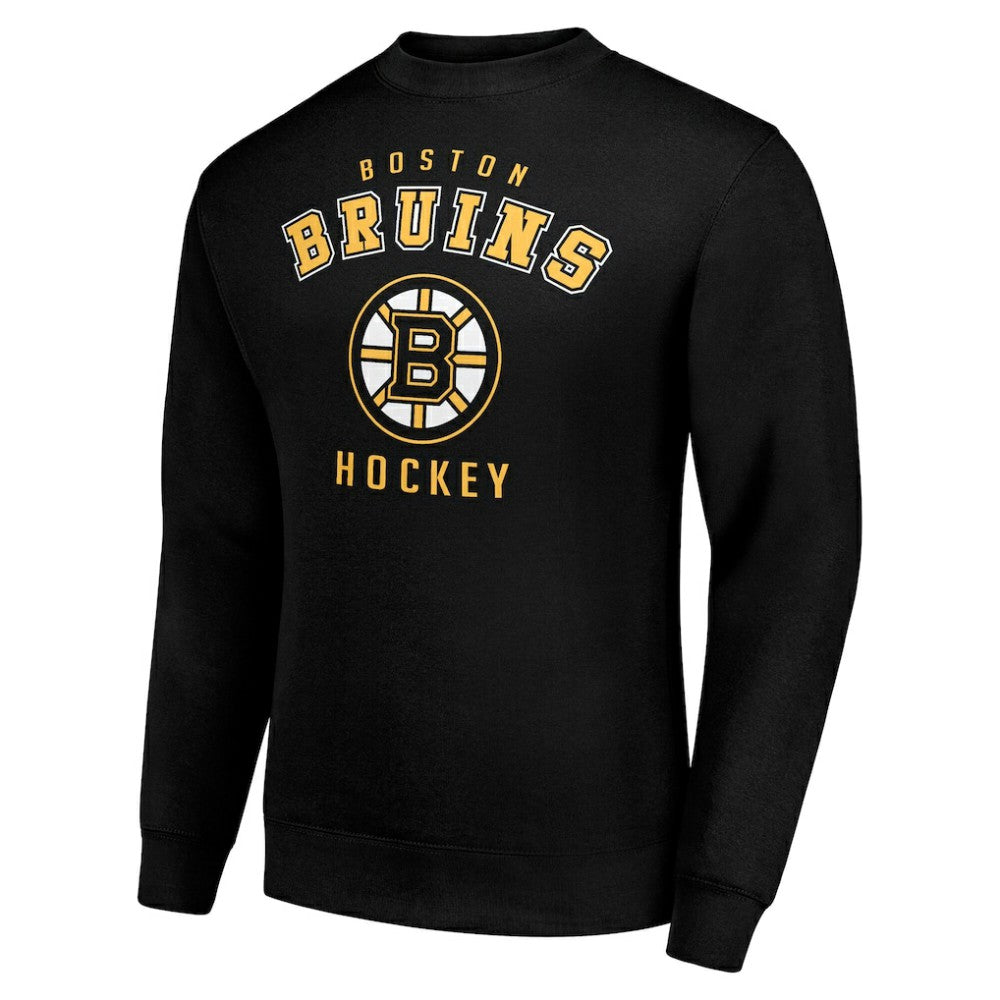 NHL Black Boston Bruins Men's Starter Team Logo Fleece Pullover Sweatshirt
