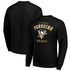 NHL Black Pittsburgh Penguins Men's Starter Team Logo Fleece Pullover Sweatshirt