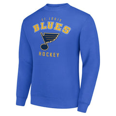 NHL Blue St. Louis Blues Men's Starter Team Logo Fleece Pullover Sweatshirt