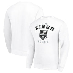 NHL White Los Angeles Kings Men's Starter Team Logo Fleece Pullover Sweatshirt