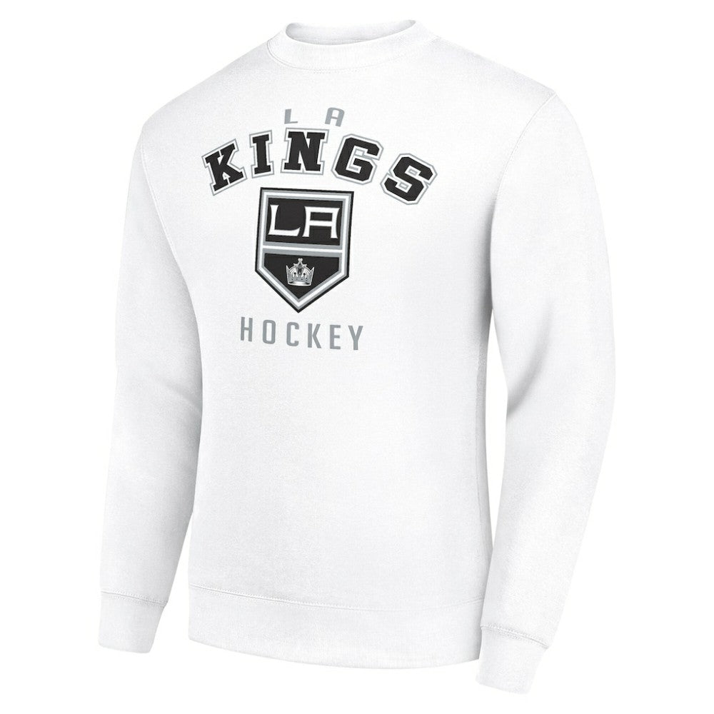 NHL White Los Angeles Kings Men's Starter Team Logo Fleece Pullover Sweatshirt
