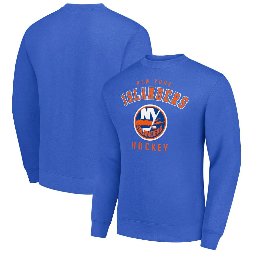 NHL Royal New York Islanders Men's Starter Team Logo Fleece Pullover Sweatshirt