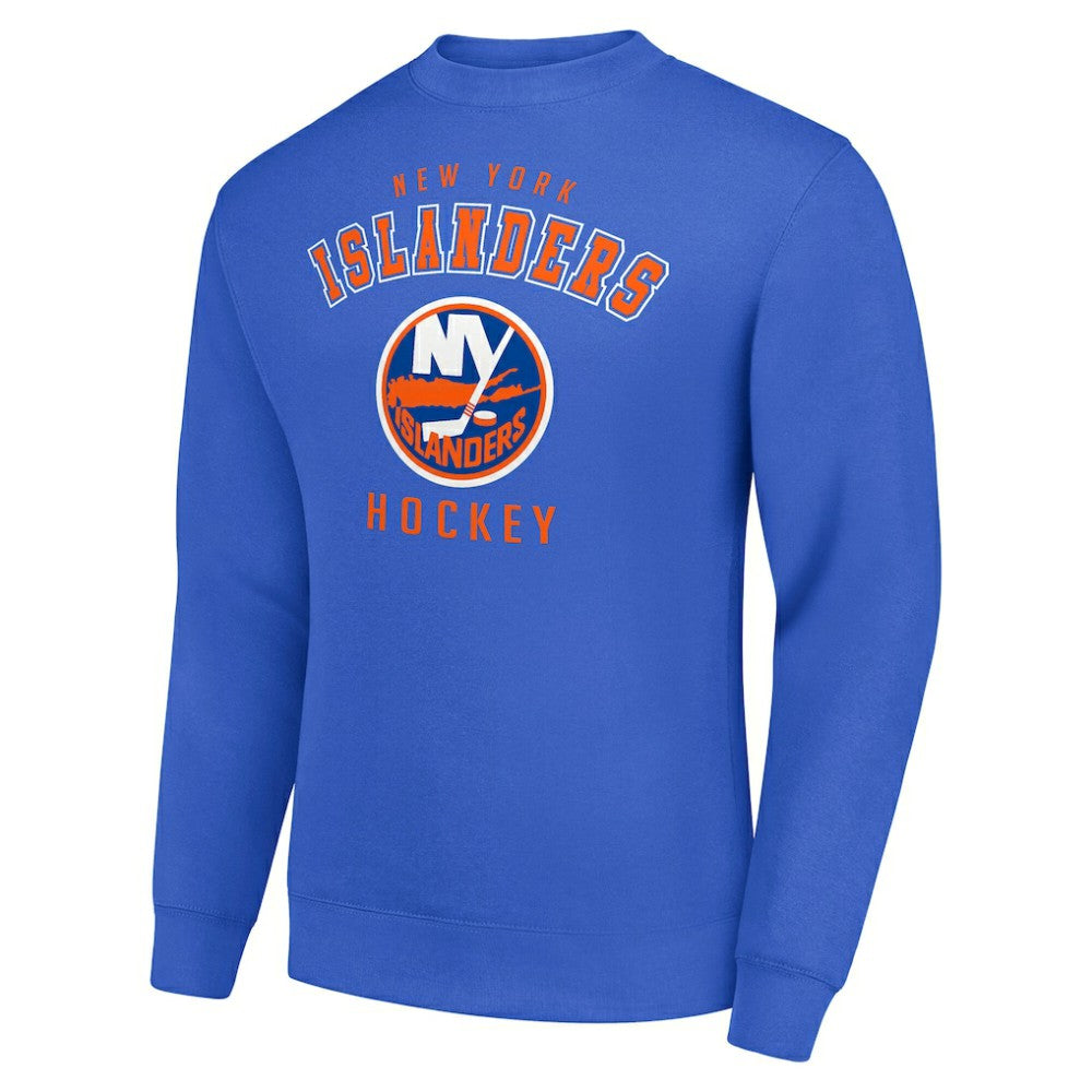 NHL Royal New York Islanders Men's Starter Team Logo Fleece Pullover Sweatshirt