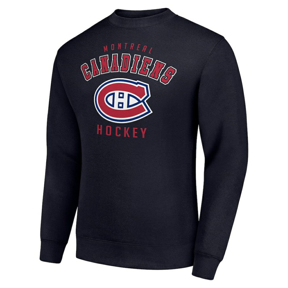 NHL Navy Montreal Canadiens Men's Starter Team Logo Fleece Pullover Sweatshirt