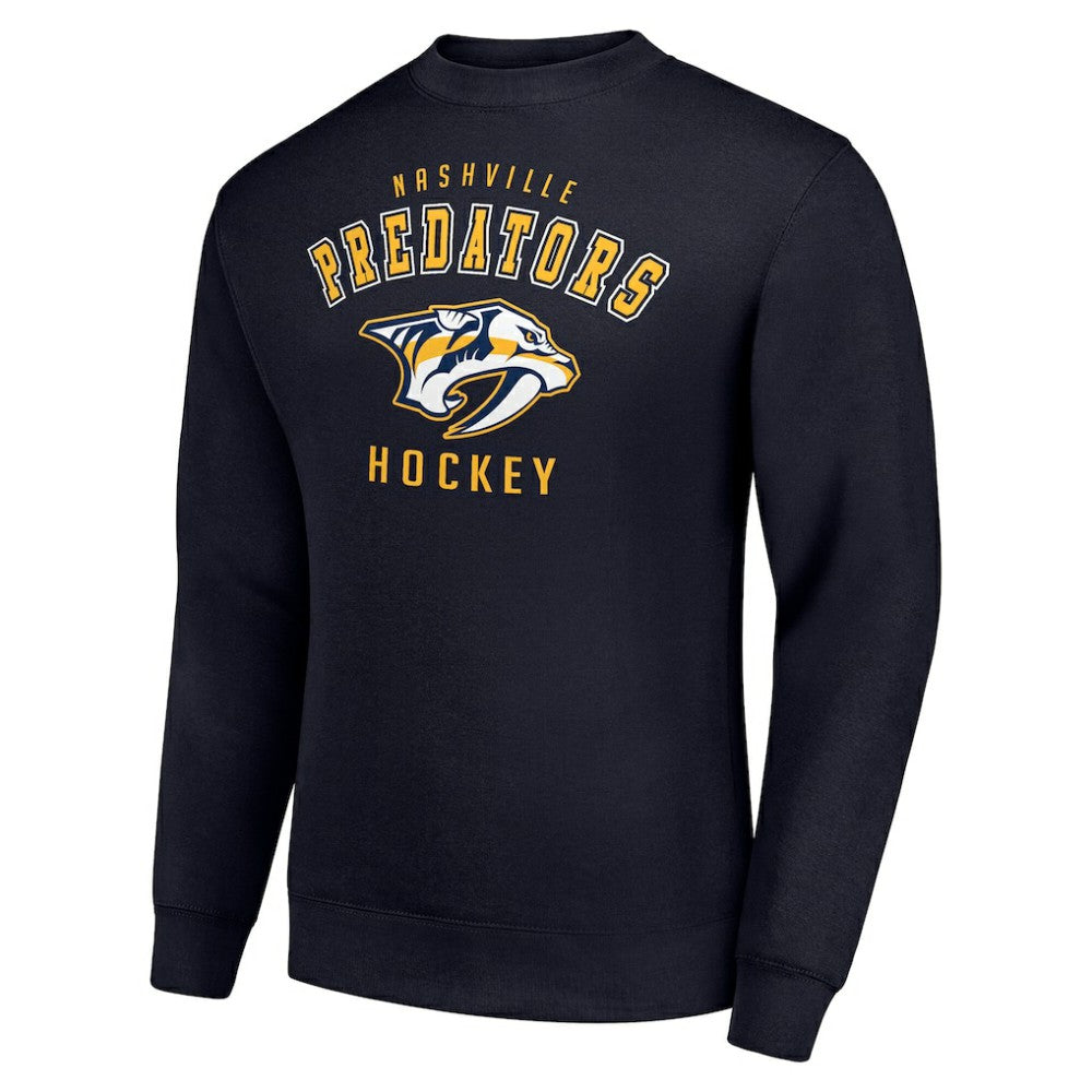 NHL Navy Nashville Predators Men's Starter Team Logo Fleece Pullover Sweatshirt
