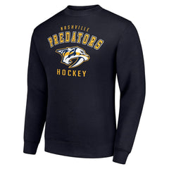 NHL Navy Nashville Predators Men's Starter Team Logo Fleece Pullover Sweatshirt