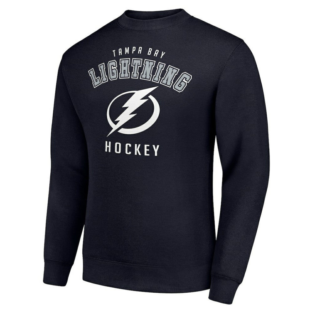 NHL Navy Tampa Bay Lightning Men's Starter Team Logo Fleece Pullover Sweatshirt