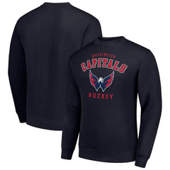 NHL Navy Washington Capitals Men's Starter Team Logo Fleece Pullover Sweatshirt