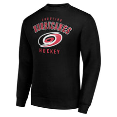 NHL Black Carolina Hurricanes Men's Starter Team Logo Fleece Pullover Sweatshirt