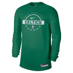 NBA Boston Celtics 2025/26 On-Court Flare Dri-FIT Practice Long Sleeve Tri-Blend T-Shirt