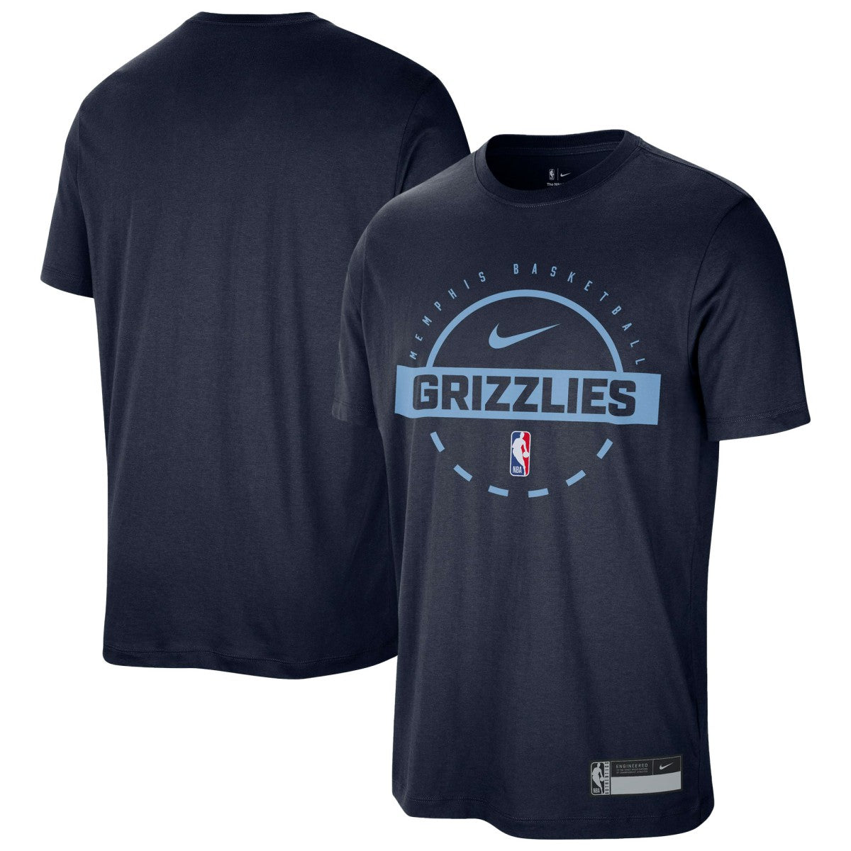 NBA Memphis Grizzlies 2025/26 On-Court Flare Performance Practice T-Shirt