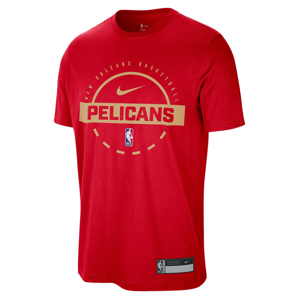 NBA New Orleans Pelicans 2025/26 On-Court Flare Performance Practice T-Shirt