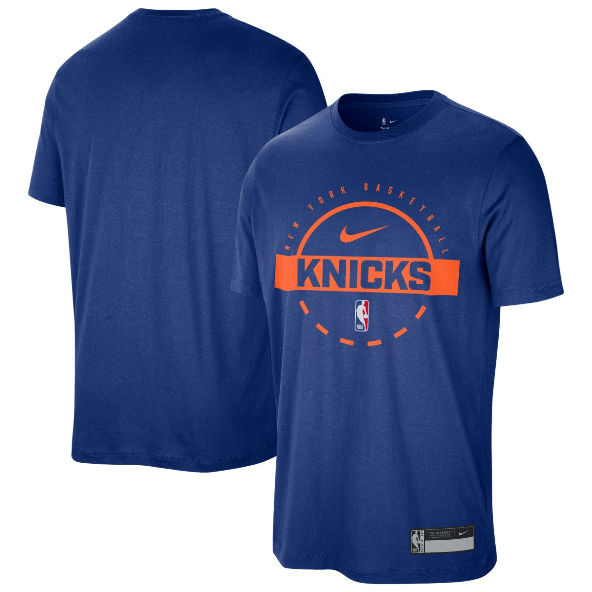 NBA New York Knicks 2025/26 On-Court Flare Performance Practice T-Shirt