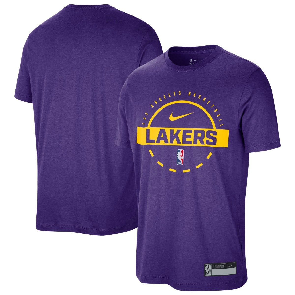NBA Los Angeles Lakers 2025/26 On-Court Flare Performance Practice T-Shirt