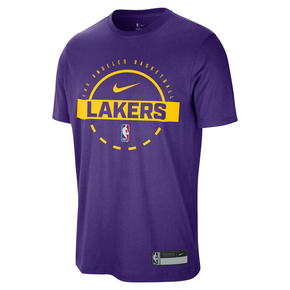 NBA Los Angeles Lakers 2025/26 On-Court Flare Performance Practice T-Shirt