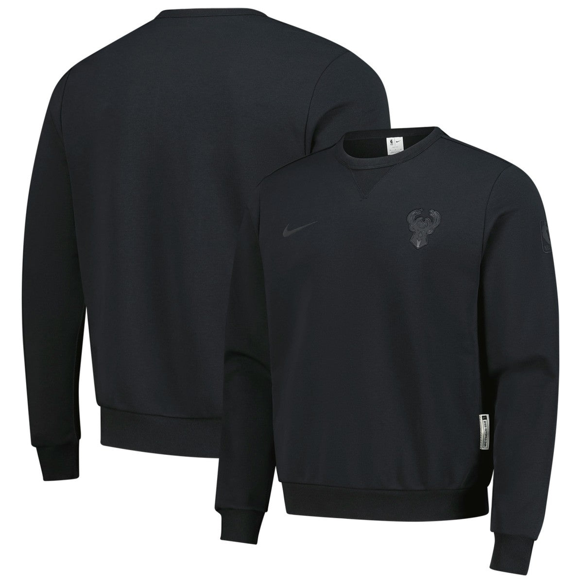 NBA Milwaukee Bucks Authentic Standard Issue Travel Dri-FIT Sweatshirt