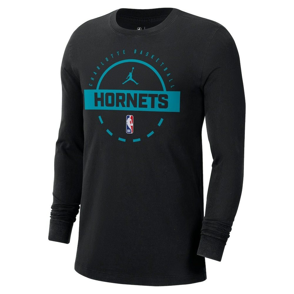NBA Charlotte Hornets Jordan Brand Authentic Long Sleeve Practice T-Shirt