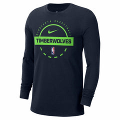 NBA Minnesota Timberwolves Authentic Long Sleeve Practice T-Shirt