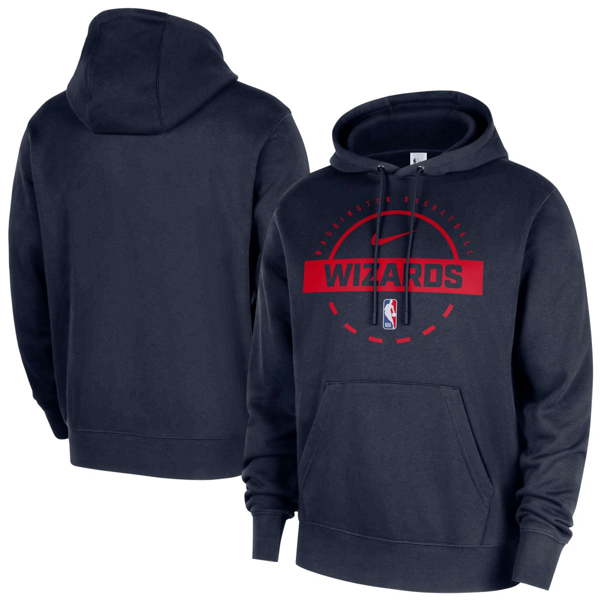 NBA Washington Wizards 2025/26 Authentic Practice Club Pullover Hoodie