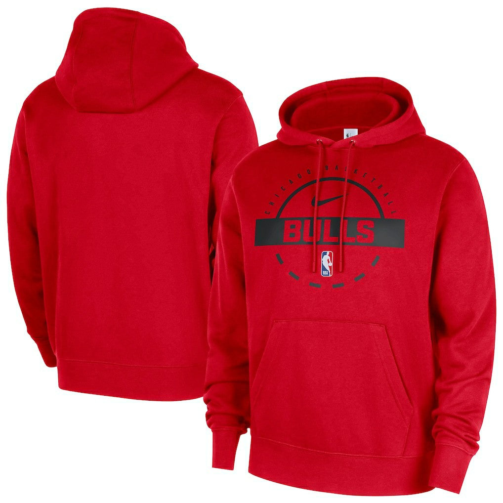 NBA Chicago Bulls 2025/26 Authentic Practice Club Pullover Hoodie