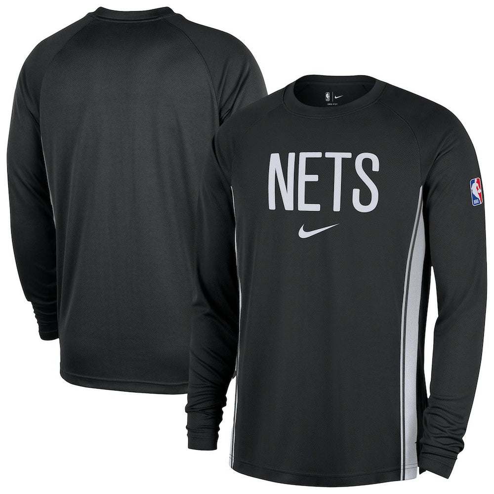 NBA Brooklyn Nets 2025/26 Authentic Pre-Game Legend Dri-FIT Long Sleeve Shooting Shirt