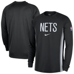 NBA Brooklyn Nets 2025/26 Authentic Pre-Game Legend Dri-FIT Long Sleeve Shooting Shirt