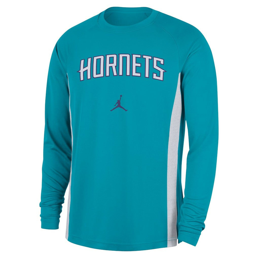 NBA Charlotte Hornets Jordan Brand 2025/26 Authentic Pre-Game Legend Dri-FIT Long Sleeve Shooting Shirt