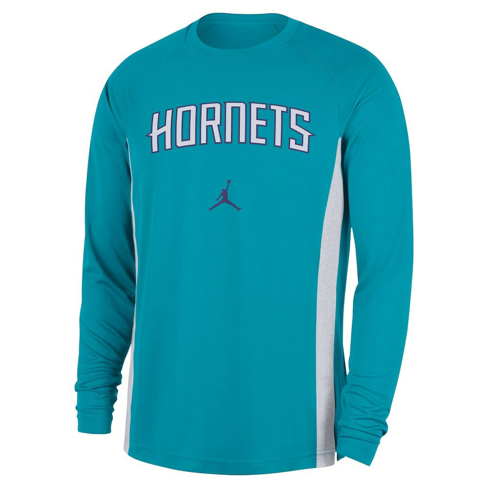 NBA Charlotte Hornets Jordan Brand 2025/26 Authentic Pre-Game Legend Dri-FIT Long Sleeve Shooting Shirt