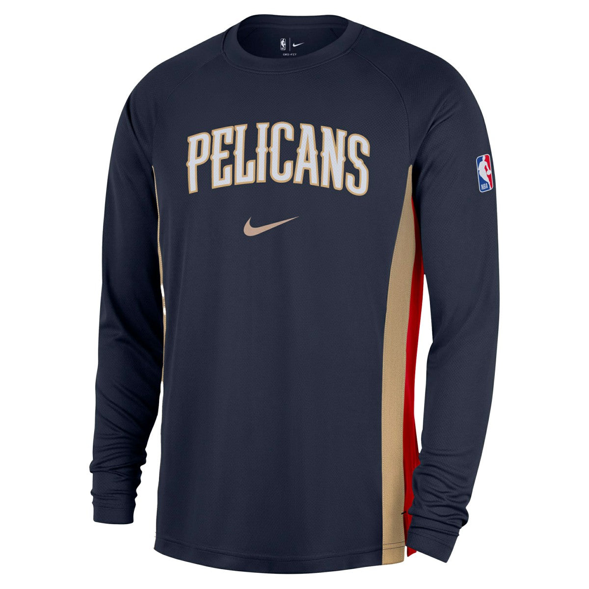 NBA New Orleans Pelicans 2025/26 Authentic Pre-Game Legend Dri-FIT Long Sleeve Shooting Shirt