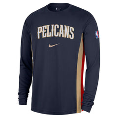 NBA New Orleans Pelicans 2025/26 Authentic Pre-Game Legend Dri-FIT Long Sleeve Shooting Shirt