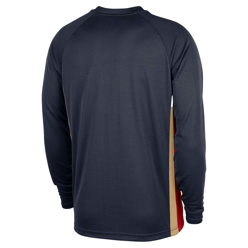 NBA New Orleans Pelicans 2025/26 Authentic Pre-Game Legend Dri-FIT Long Sleeve Shooting Shirt