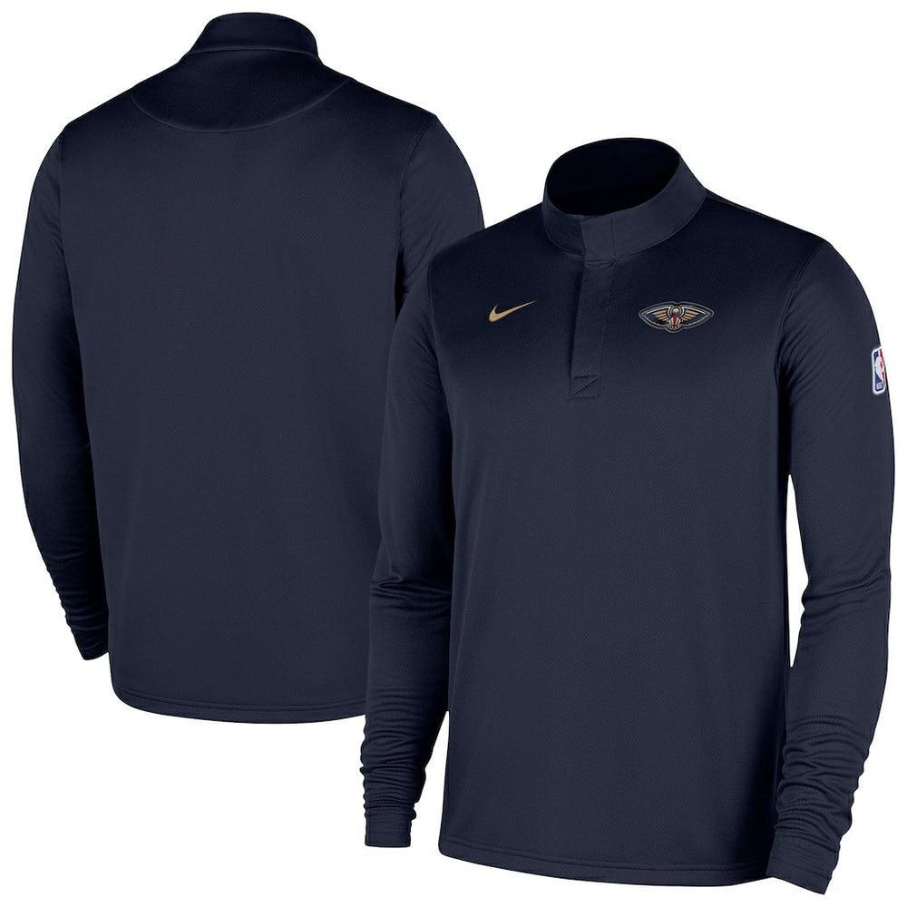 NBA New Orleans Pelicans 2025/26 Authentic Coaches Quarter-Zip Dri-Fit Top