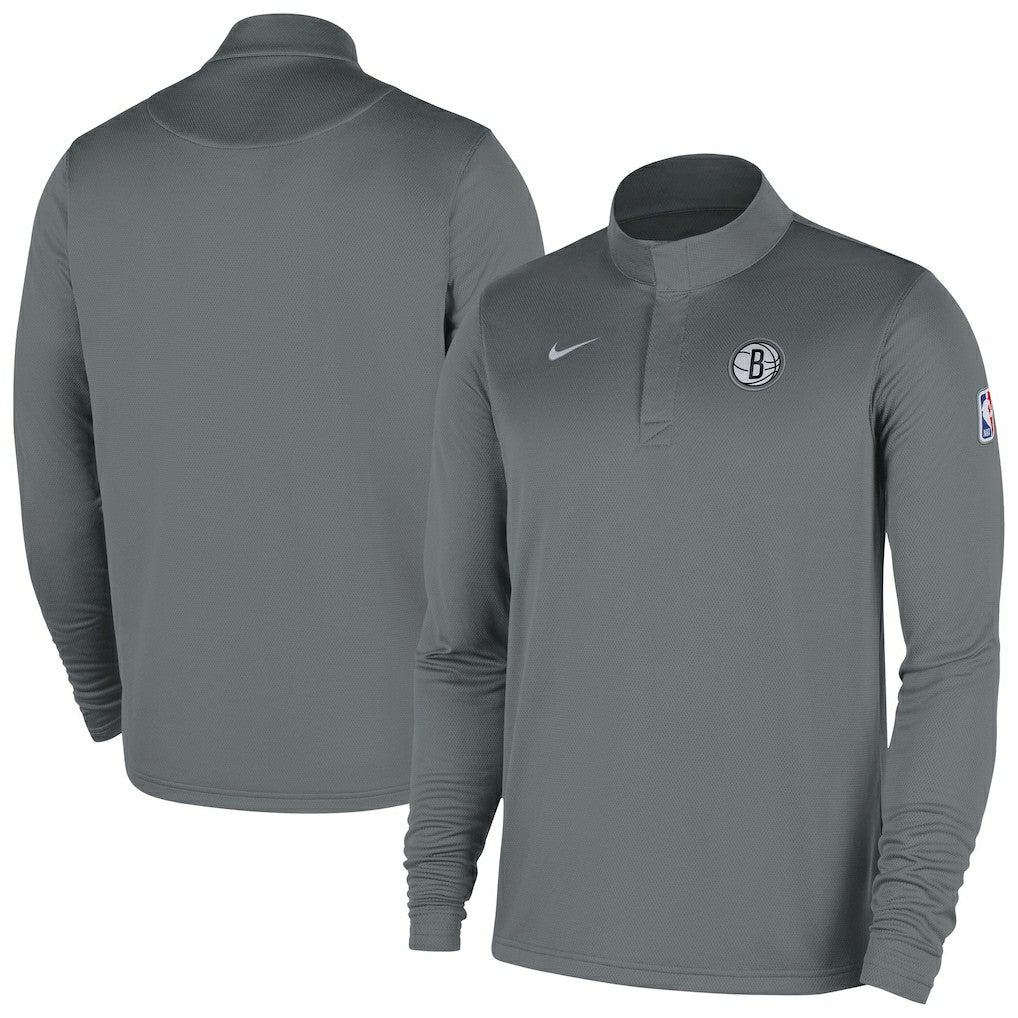 NBA Brooklyn Nets 2025/26 Authentic Coaches Quarter-Zip Dri-Fit Top