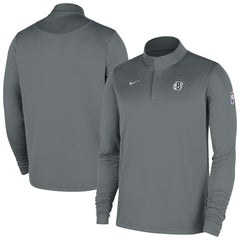 NBA Brooklyn Nets 2025/26 Authentic Coaches Quarter-Zip Dri-Fit Top