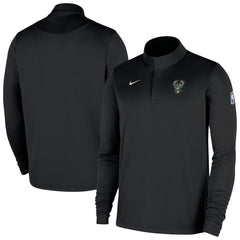NBA Milwaukee Bucks 2025/26 Authentic Coaches Quarter-Zip Dri-Fit Top