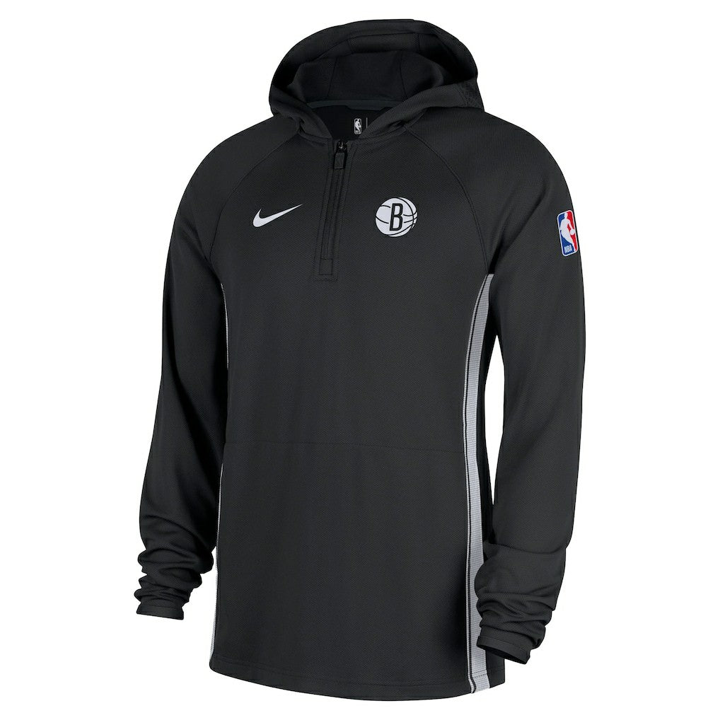 NBA Brooklyn Nets Authentic On Court Zone Quarter-Zip Dri-FIT Hoodie Jacket