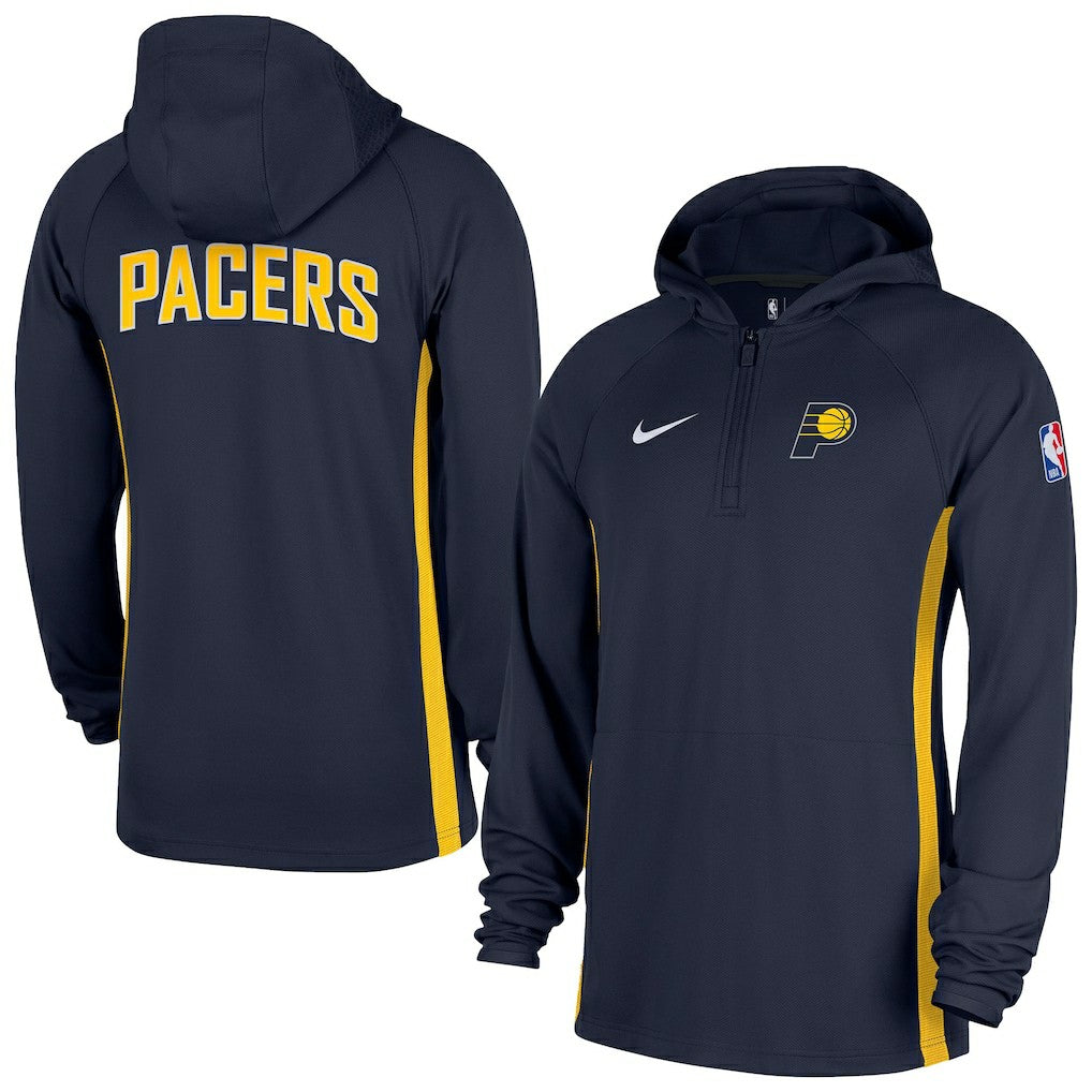 NBA Indiana Pacers Authentic On Court Zone Quarter-Zip Dri-FIT Hoodie Jacket