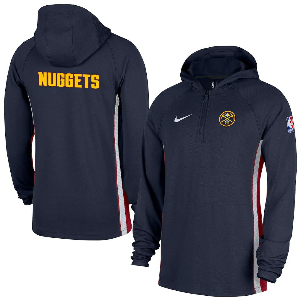 NBA Denver Nuggets Authentic On Court Zone Quarter-Zip Dri-FIT Hoodie Jacket