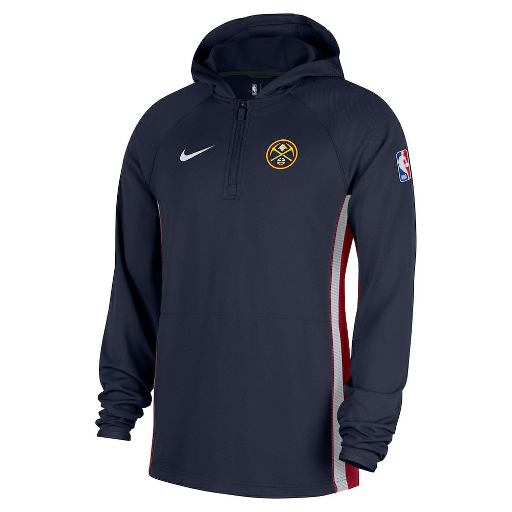 NBA Denver Nuggets Authentic On Court Zone Quarter-Zip Dri-FIT Hoodie Jacket