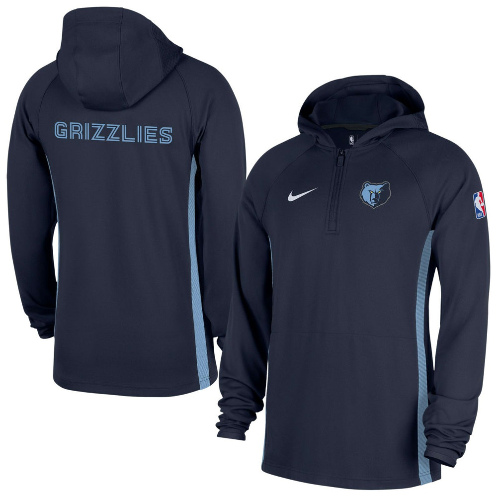 NBA Memphis Grizzlies Authentic On Court Zone Quarter-Zip Dri-FIT Hoodie Jacket